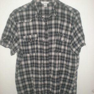 POP ICON CLOTHING Shirt Size L Dress Casual Button Down